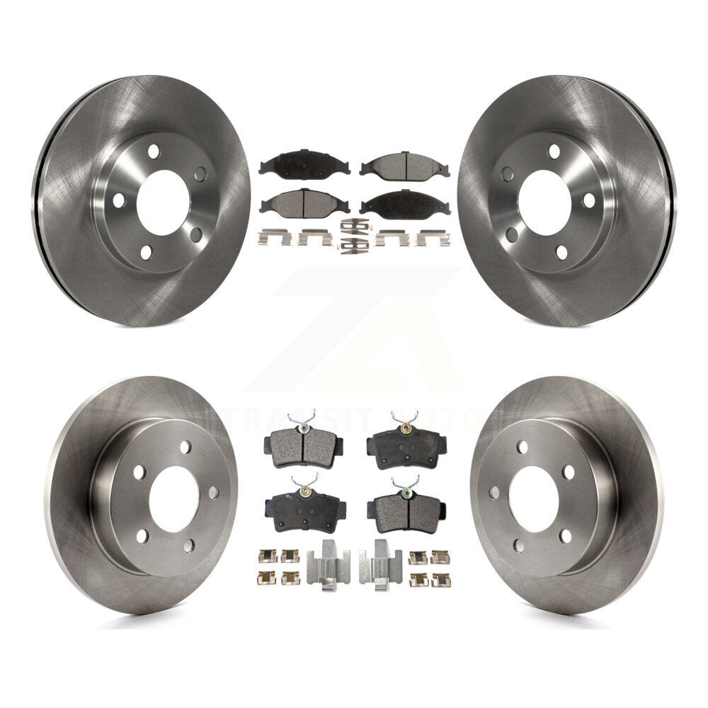 Front Rear Disc Brake Rotors And Ceramic Pads Kit For Ford Mustang
