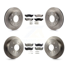 Charger l'image dans la galerie, Front Rear Disc Brake Rotors And Ceramic Pads Kit For Ford F-150 F-250 HD 4WD
