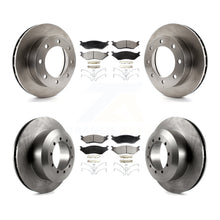 Charger l&#39;image dans la galerie, [Front+Rear] 1999 Ford F-450 Super Duty F-550 Premium OE Brake Rotors &amp; Ceramic Pads Kit For Max Braking