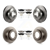 Front Rear Brake Rotors Ceramic Pad Kit For Ford F59 F-53 Motorhome Chassis F-59