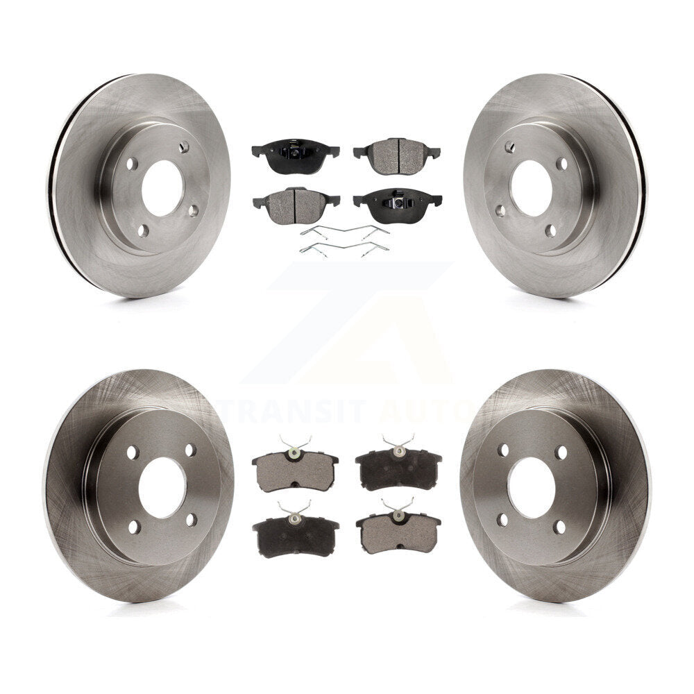 [Front+Rear] 2004 Ford Focus From 04 05 Premium OE Brake Rotors & Ceramic Pads Kit For Max Braking
