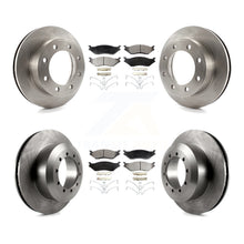 Charger l'image dans la galerie, Front Rear Disc Brake Rotors And Ceramic Pad Kit For Ford F-450 Super Duty F-550