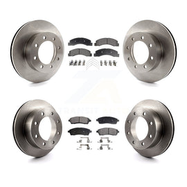 Front Rear Disc Brake Rotors And Ceramic Pads Kit For Ford F-250 Super Duty