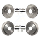 Front Rear Brake Rotor Ceramic Pad Kit For Ford Expedition Lincoln Navigator 4WD