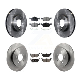 Front Rear Disc Brake Rotors & Ceramic Pad Kit For Mazda Tribute Mercury Mariner