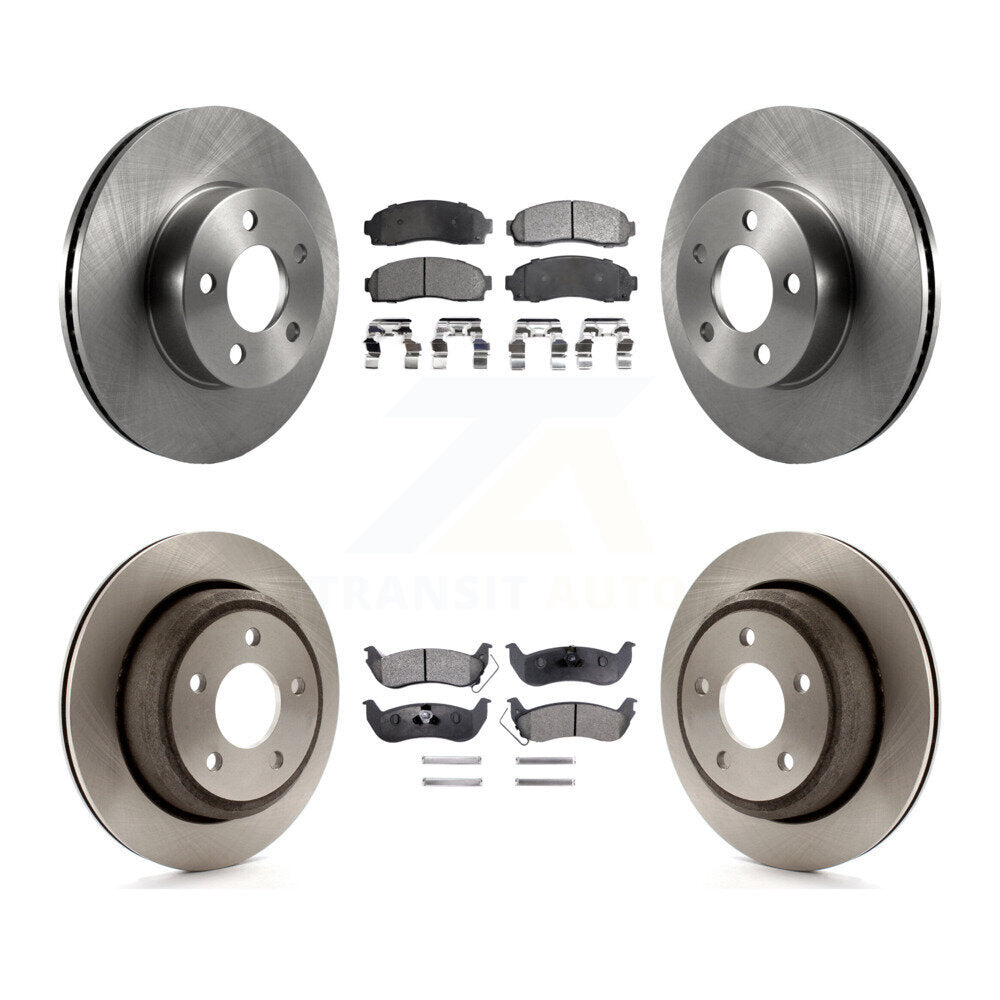 Front Rear Disc Brake Rotors And Ceramic Pads Kit For Ford Ranger Mazda B4000