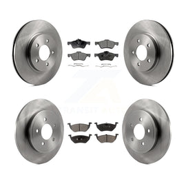 Front Rear Brake Rotor And Ceramic Pad Kit For Ford Escape Mercury Mariner Mazda