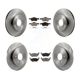 Front Rear Disc Brake Rotors And Ceramic Pad Kit For Ford Escape Mercury Mariner