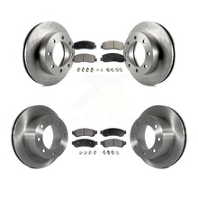 Charger l&#39;image dans la galerie, [Front+Rear] 2008-2009 Ford F-250 Super Duty 4WD Premium OE Brake Rotors &amp; Ceramic Pads Kit For Max Braking