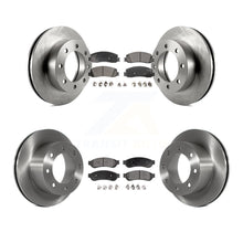 Charger l'image dans la galerie, Front Rear Disc Brake Rotors Ceramic Pad Kit For Ford F-250 Super Duty F-350 4WD