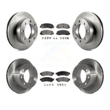 Front Rear Disc Brake Rotors Ceramic Pad Kit For Ford F-250 Super Duty F-350 4WD