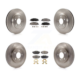 Kit de rotors de frein à disque avant et arrière et plaquettes en céramique pour Ford Mustang 