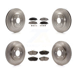 Front Rear Disc Brake Rotors And Ceramic Pads Kit For Ford Mustang
