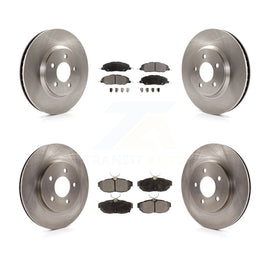 Kit de rotors de frein à disque avant et arrière et plaquettes en céramique pour Ford Mustang 