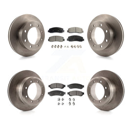 Kit de rotor de frein avant et arrière et plaquettes en céramique pour Ford F-350 Super Duty 4WD 2005-2007 