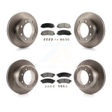 Front Rear Disc Brake Rotors And Ceramic Pad Kit For Ford F-350 Super Duty F-450