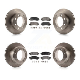 [Front+Rear] 2012 Ford F-350 Super Duty 4WD Premium OE Brake Rotors & Ceramic Pads Kit For Max Braking