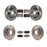 Front Rear Disc Brake Rotors And Ceramic Pads Kit For Ford Mustang