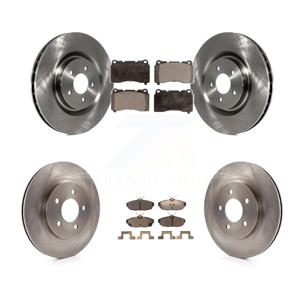 Front Rear Brake Rotor Ceramic Pad Kit For 12 Ford Mustang Boss 302 Shelby GT500