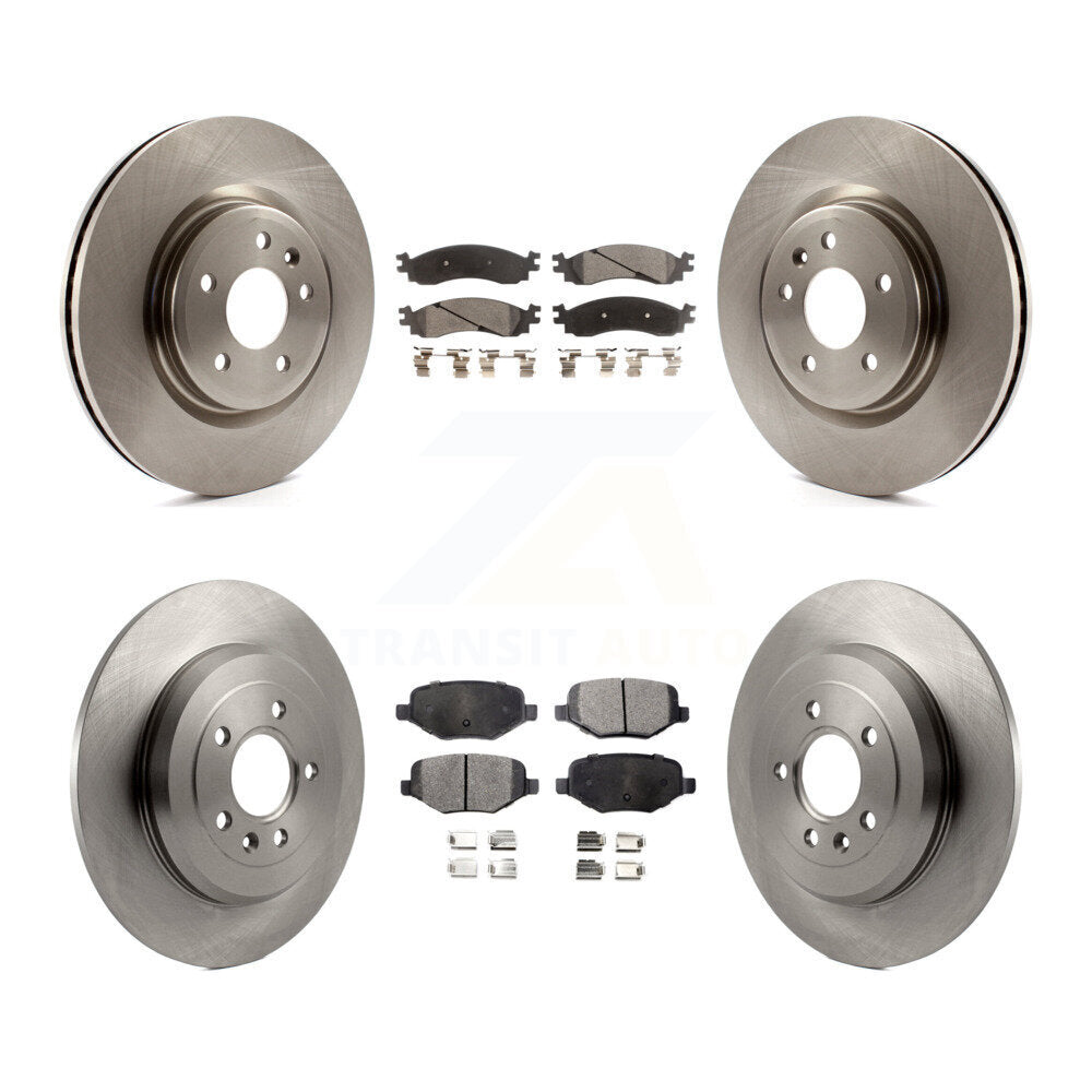 [Front+Rear] 2010-2012 Ford Taurus SHO Premium OE Brake Rotors & Ceramic Pads Kit For Max Braking
