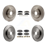 [Front+Rear] 2013 Ford Explorer Sport Premium OE Brake Rotors & Ceramic Pads Kit For Max Braking
