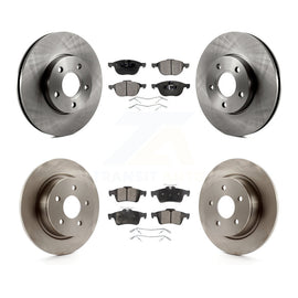 Front Rear Disc Brake Rotors And Ceramic Pads Kit For Ford C-Max