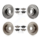 Kit de rotors de frein à disque avant et arrière et plaquettes en céramique pour Ford C-Max 