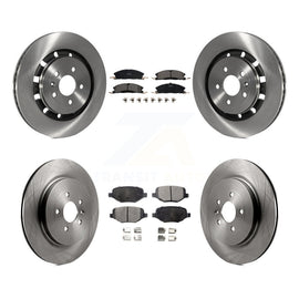 Front Rear Brake Rotors Ceramic Pad Kit For Ford Explorer Police Interceptor MKS
