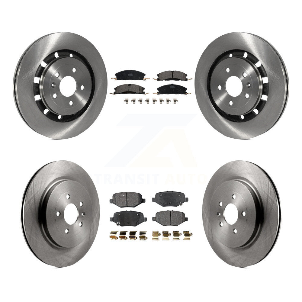 Front Rear Brake Rotors Ceramic Pad Kit For Ford Explorer Taurus Flex Police MKS