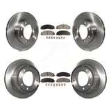 Front Rear Disc Brake Rotors Ceramic Pad Kit For Ford F-250 Super Duty F-350 4WD