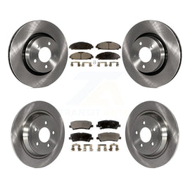 Kit de rotors de frein à disque avant et arrière et plaquettes en céramique pour Ford Mustang 