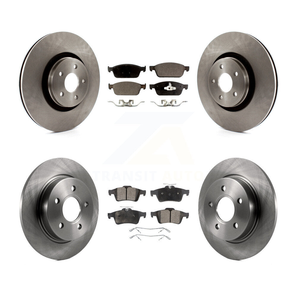 Kit de rotors de frein à disque avant et arrière et plaquettes en céramique pour Ford Focus ST 