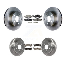 Kit de rotors de frein à disque avant et arrière et plaquettes en céramique pour Jeep Grand Cherokee 