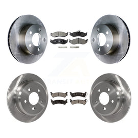 Front Rear Disc Brake Rotors And Ceramic Pads Kit For Jeep Grand Cherokee
