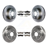 Front Rear Disc Brake Rotors And Ceramic Pads Kit For Jeep Grand Cherokee