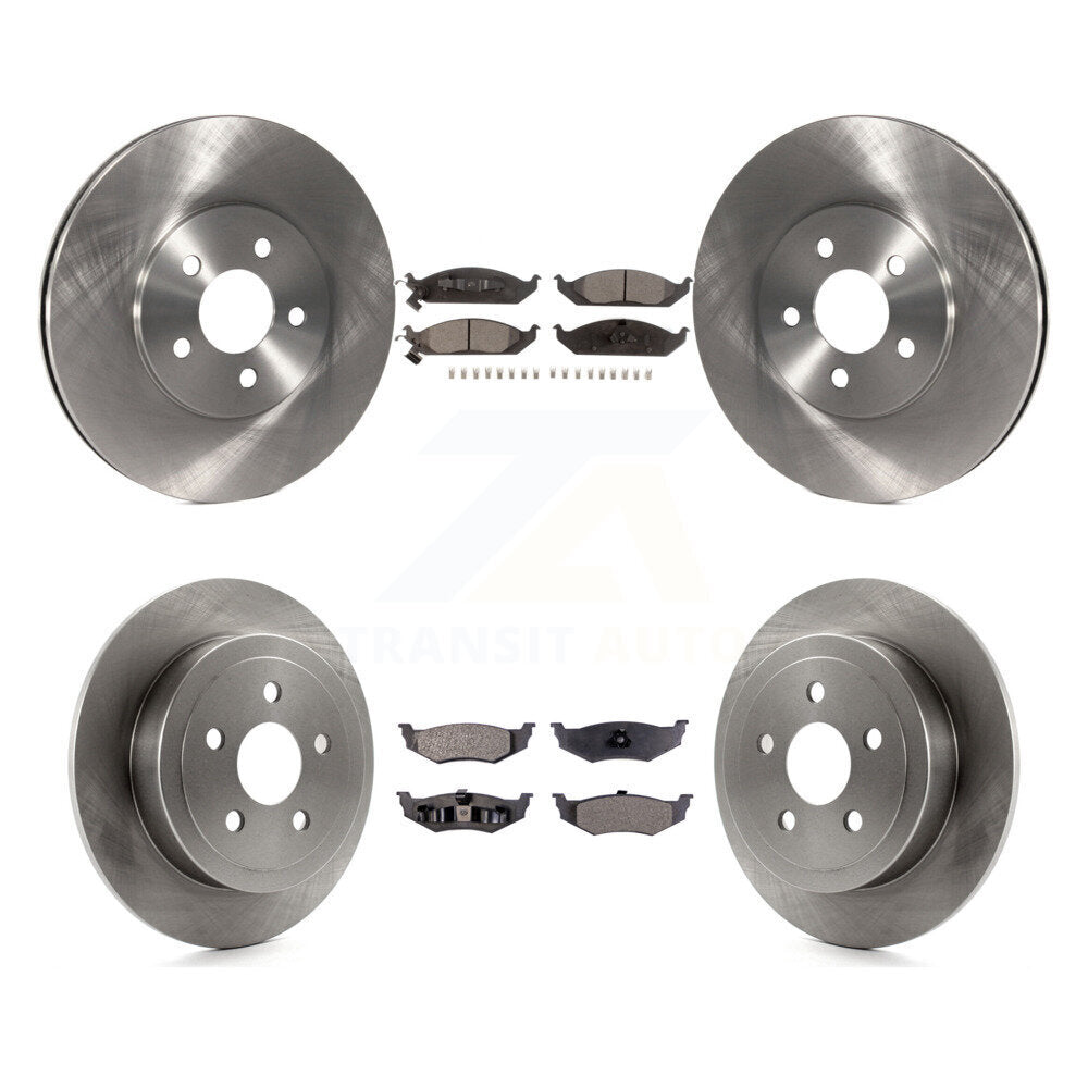 Front Rear Brake Rotors Ceramic Pad Kit For Dodge Stratus Chrysler Cirrus Breeze