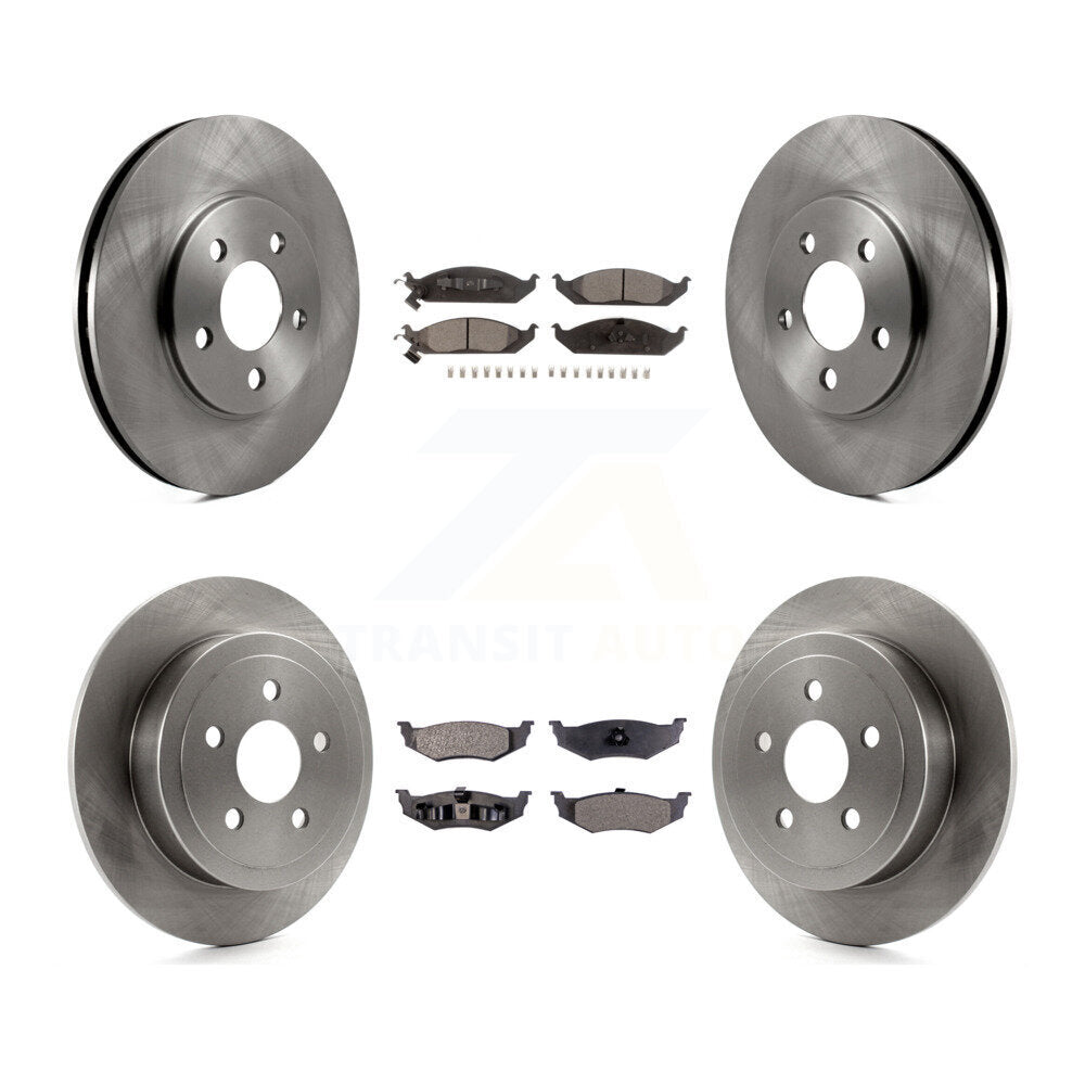 Front Rear Brake Rotor Ceramic Pad Kit For Chrysler Sebring Dodge Stratus Cirrus