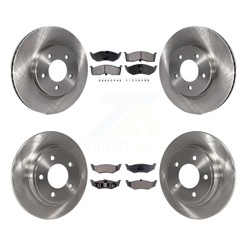 Front Rear Brake Rotor Ceramic Pad Kit For Chrysler Dodge Intrepid 300M Concorde