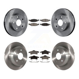 Kit de rotors de frein à disque avant et arrière et plaquettes en céramique pour Jeep Grand Cherokee 