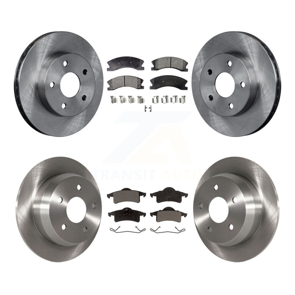 Front Rear Disc Brake Rotors And Ceramic Pads Kit For Jeep Grand Cherokee
