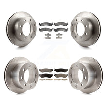 Charger l&#39;image dans la galerie, Rotors de frein à disque avant et arrière et Kit de plaquettes en céramique pour Dodge Ram 2001 2002 2500 3500 