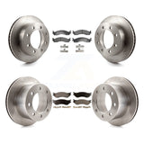 [Front+Rear] 2001-2002 Dodge Ram 2500 3500 Premium OE Brake Rotors & Ceramic Pads Kit For Max Braking