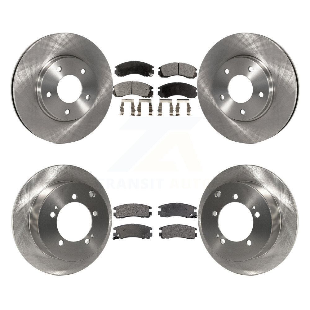 Rotor de frein à disque avant et arrière et Kit de plaquettes en céramique pour Mitsubishi Eclipse 3.0L 2000 