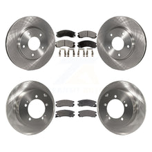 Charger l&#39;image dans la galerie, Rotor de frein à disque avant et arrière et Kit de plaquettes en céramique pour Mitsubishi Eclipse 3.0L 2000 