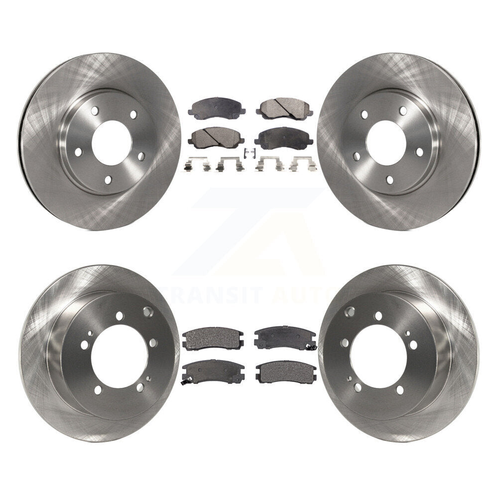Front Rear Brake Rotor And Ceramic Pad Kit For Chrysler Sebring Mitsubishi Dodge