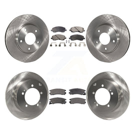 Front Rear Brake Rotor And Ceramic Pad Kit For Chrysler Sebring Mitsubishi Dodge