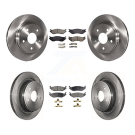 Front Rear Disc Brake Rotors And Ceramic Pads Kit For Dodge Durango Ram 1500