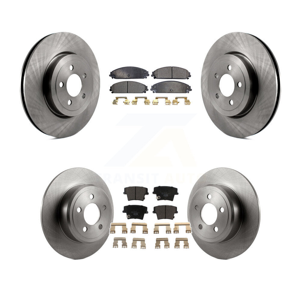 [Front+Rear] 05-06 Chrysler 300 AWD with 3.5L Premium OE Brake Rotors & Ceramic Pads Kit For Max Braking