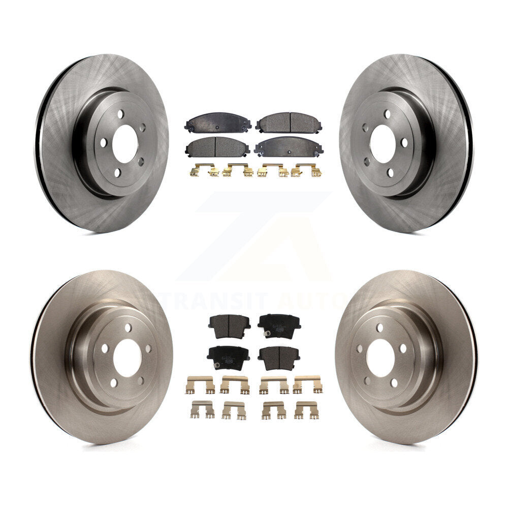 Front Rear Brake Rotor And Ceramic Pad Kit For Dodge Charger With Police Package