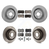 [Front+Rear] 2006-2010 Jeep Grand Cherokee SRT8 Premium OE Brake Rotors & Ceramic Pads Kit For Max Braking
